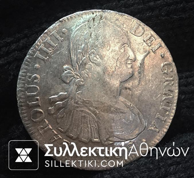 MEXICO 8 Real 1806 XF with error